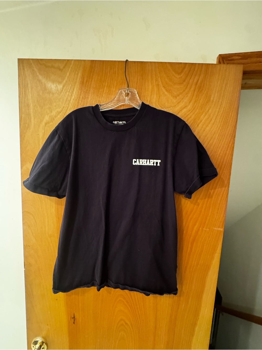 Carhartt WIP Men’s Black Logo Short Sleeve T-Shirt